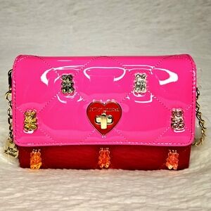 Betsey Johnson Beary Sweet Wallet on Chain Crossbody
